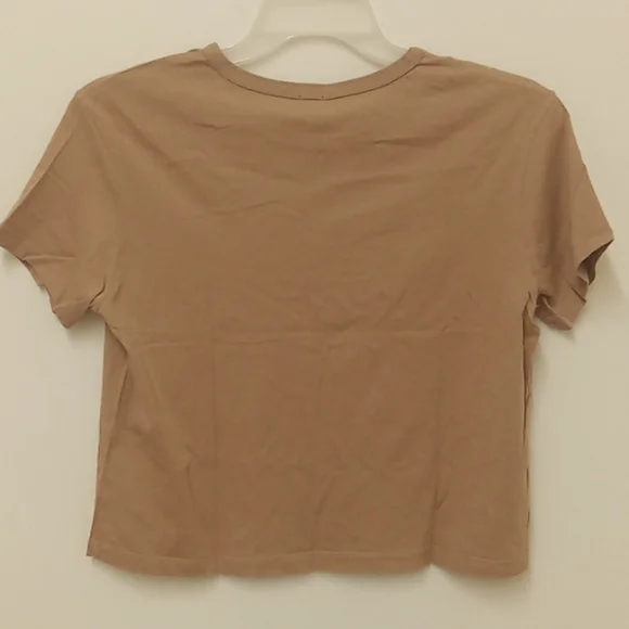 *Final Price* NWT Monrow REVOLVE Short Sleeve 50s Vintage T-Shirt in Latte - Picture 6 of 7